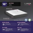 Mattress Medium Firm 10" Cool Gel Memory Foam with Patented Edge