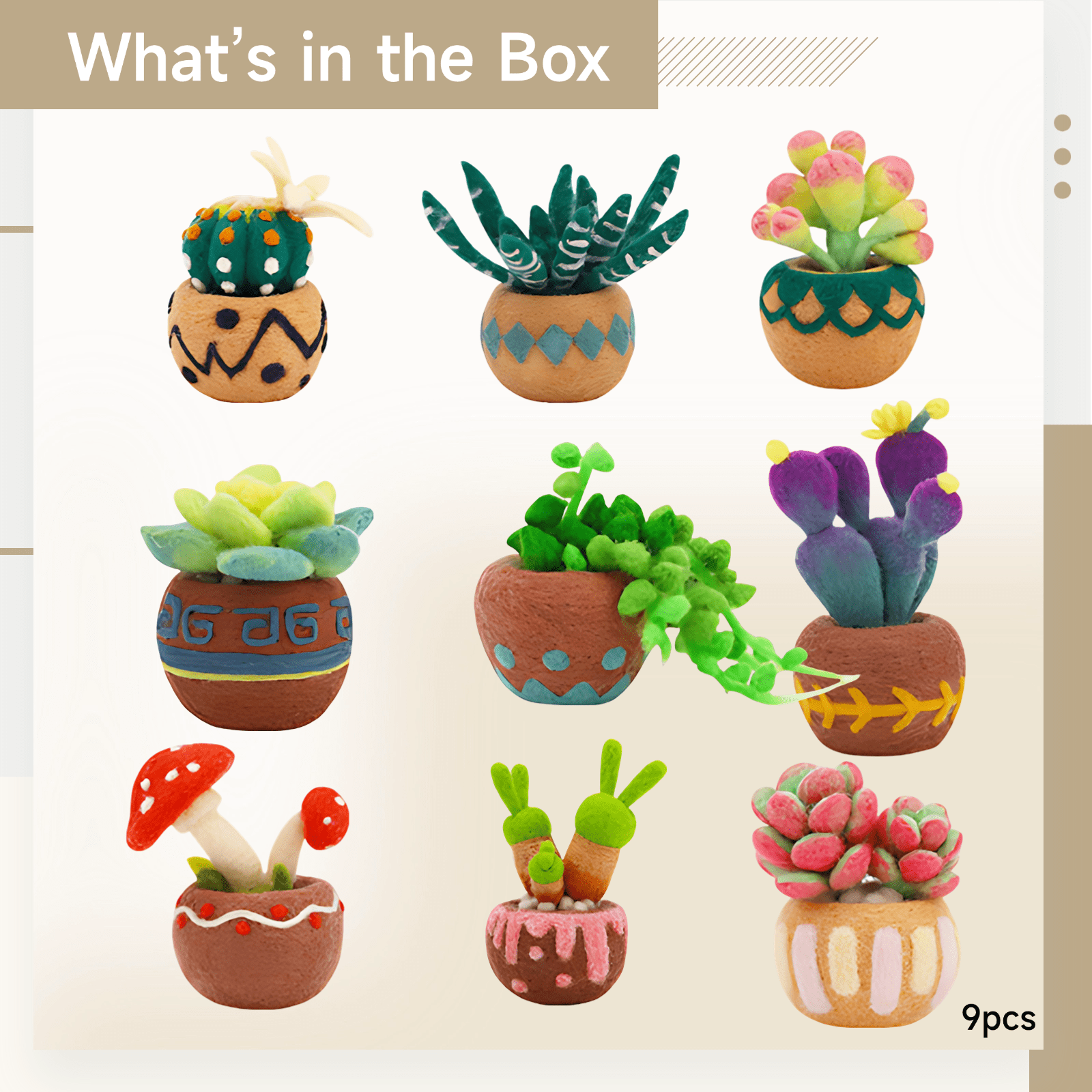 Succulent Needle Felting Kit, DIY Wool Felt Kit, Includes Materials and English Instructions, Ideal Craft for Beginners, Home Decor, and Unique Present