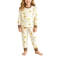 thumbnail image 2 of Asxite Toddler Fall Outfits Solid Crewneck Top Jogger Pants Casual Breathable 2 Piece Set 5T, 2 of 6