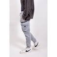thumbnail image 5 of Brooklyn Cloth Men's Fleece Cargo Sweatpants, Carpenter Style, Zip Pockets, Elastic Waist, Heather Grey, Medium, 5 of 5