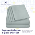 thumbnail image 2 of Juego de sábanas Sweet Home Collection Queen Slate, 6 piezas, 2 of 6