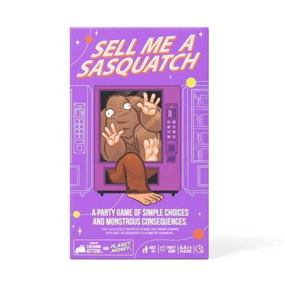 Sell Me A Sasquatch - A Fast-paced Bluffing Strategy Game from Exploding Kittens and NPR's Planet Money - 2-6 Players Ages 10