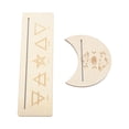 thumbnail image 1 of 2Pcs Wooden Tarot Card Stand Holder, Moon Shape and Rectangle Wooden Tarot Card Display Stand Moon Phase Card Display Stand Tarot Accessories for Witch Divination Tools, 1 of 8