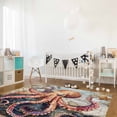 thumbnail image 3 of Area Rugs 5x8 Ft Octopus Map Starfish Watercolor Retro Non-Slip Washable Rug Indoor Rug Floor Mats Non Shedding Carpet for Living Room Bedroom Dining Room Home Decor, 3 of 8