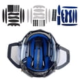 thumbnail image 3 of 2x27pcs / Set Kits de Acolchado para Casco de Bicicleta Forro para Casco de Bicicleta Almohadillas de Espuma para Correa de Barbilla Negro Sunnimix Almohadillas de repuesto para gorro de seguridad, 3 of 8