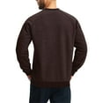 thumbnail image 5 of Mens Crew Neck Sweatshirt Basic Winter Fleece Pullover Warm Cozy Casual Sweat Shirts for Work and Outdoor Wear 2026 Coffee S, 5 of 6