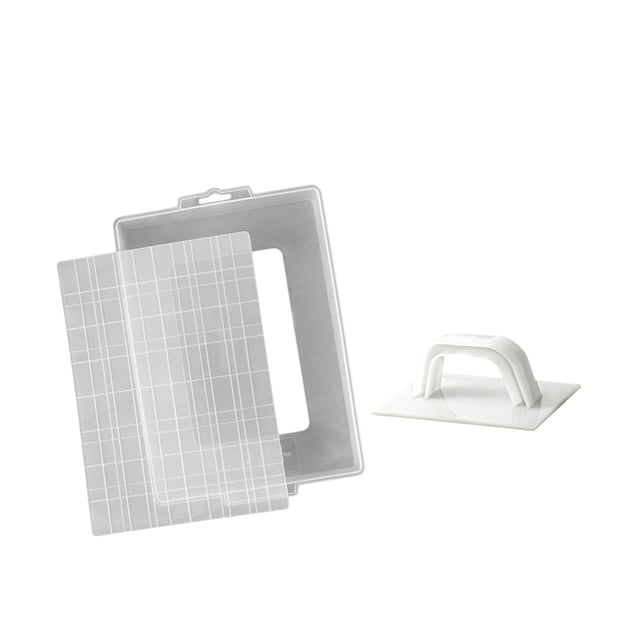 Kit de 2 herramientas para hacer turrón, copos de nieve crujientes, accesorios de cocina, aplanador de pasteles, prensador fácil de usar, herramientas plato pequeño