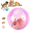 Pink Mouse-A#016, variant on Self-Rolling Interactive Cat Ball Automatic Rolling Cat Toy Ball, 360掳 Spin Transparent ABS Pet Ball with Realistic Plush Animals for Indoor Cat Puppy Play-Pink Mouse-B