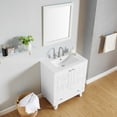 thumbnail image 2 of Bathroom Vanity Cabinet with 2 Soft Closing Doors and Drawer, Freestanding Solid Wood Dresser Vanity Table, 2 of 8