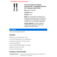 thumbnail image 2 of Front Air Spring to Coil Spring Conversion Kit - Compatible with 2010 - 2011 Mercedes-Benz ML450, 2 of 2