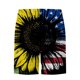 thumbnail image 4 of Pantalones cortos con estampado de bandera a rayas del Día de la Independencia para hombre Pantalones de playa con cintura elástica Pompotops  oipoqjl40708, 4 of 4