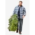 thumbnail image 2 of Boulder Creek By Kingsize Men's Big & Tall Flannel Full Zip Snap Closure Renegade Shirt Jacket, 2 of 3