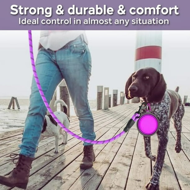 Strong Dog Leash Pet Leashes Reflective Leash For Big Small Medium Dog Leash Drag Pull Tow Golden Retriever ShopWise Round Walmart en linea