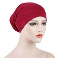thumbnail image 4 of Travelwant 3Pcs/Set Women's Stretch Under Scarf Hijab Cap Solid Color Hijab Tube Under Caps for Hijabs, 4 of 7
