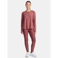 thumbnail image 2 of Athletic Works Women's and Women's ButterCore Tee with Long Sleeves, Sizes XS-4X, 2 of 6