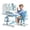 Blue #2, variant on Floseru 2026 Upgraded Kids Desk and Chair Set, Kids School Desk Children Desk and Chair Set with Magnetic Back Plate, Drawers Schoolbag Hooks & Book Stand, Pen Holders