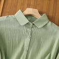 thumbnail image 6 of Timegard Summer Tops for Women Cap Sleeve Comfy Button down Shirts Casual Loose Lapel Neck Tee Fashion, 6 of 8