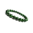 thumbnail image 2 of Natural Chrome Diopside 8mm Round Shape Smooth Cut Beads Stretchable Bracelet for Men & Women., 2 of 3