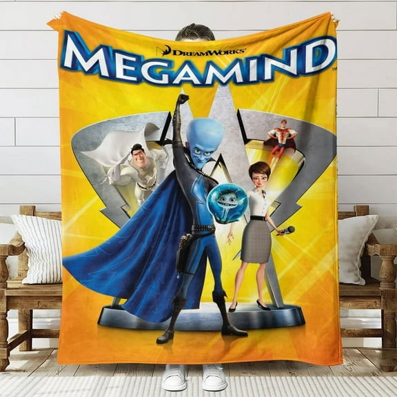 Megamind Throw Blanket Gifts for Fans Lover Girls Boys Women Present Hoodie Him Bed 60"x80"