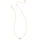 thumbnail image 2 of Collar Mini Elisa Kendra Scott Baño de Oro Turquesa, 2 of 5