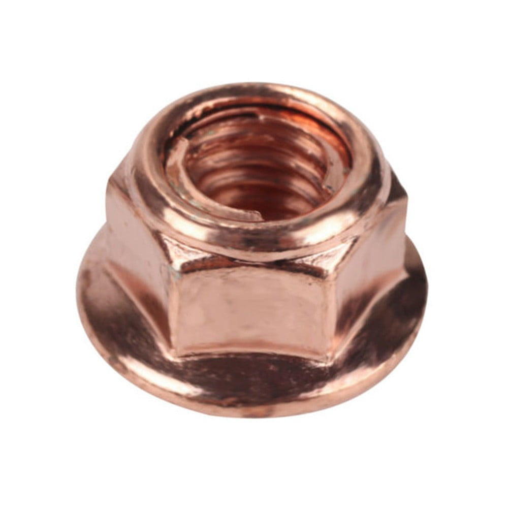 50 pieces of exhaust nut M8 SW 13 copper nut_SY 