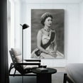 thumbnail image 3 of Monarchs of The United Kingdom Queen Elizabeth II Poster Wall Art Picture Painting Poster Canvas Print Posters Artworks Bedroom Living Room Decor 20x30inch(50x75cm), 3 of 6