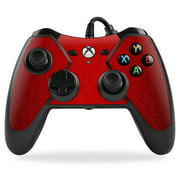 Angle View: Skin Decal Wrap Compatible With PowerA Pro Ex Xbox One Controller Red Carbon Fiber