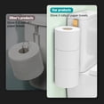 thumbnail image 3 of Toilet Paper Storage for 2 Roll Tissue, Over The Tank Toilet Paper Holder, Stainless Steel Rustproof Toilet Paper Holder Wall Mount, for Rv, Bathroom Storage and Organization, White, 1 Pack, 3 of 9