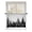 Black Gray, variant on Sheer Curtains 54 Inch Length, Black Mist Forest Semi Sheer Curtains Light Filtering Window Treatment, Retro Country Watercolor Tree Scenery Privacy Voile Drapes for Living Room Bedroom 52x54 Inch