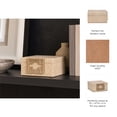 thumbnail image 5 of Decorative Box for Home Decor with Lid - Ideal Jewelry Box for Keepsakes or Shelf Accent - Modern Decorative Storage Box and Home Organizer for Living Room, Bedroom, & Office Decor - 4" Tan, 5 of 11
