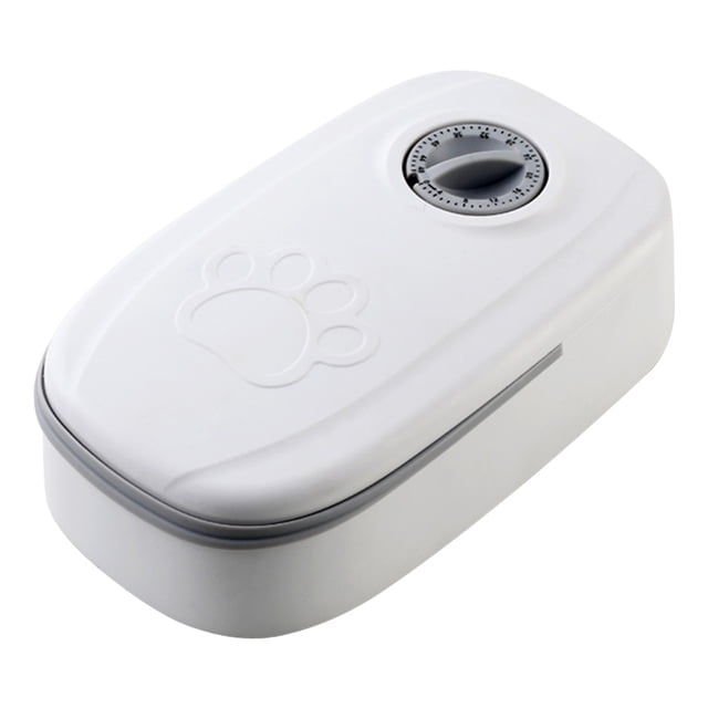 Dispensador Automático Alimentos Secos para Con Temporizador Desmontable para Gatos (caja Individual Gris)