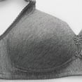 thumbnail image 5 of kamemir Minimizer Bras for Women Women's Bralette Wireless Padded Bra Top Sexy Everyday Basic Deep V-Neck Grey,46, 5 of 6