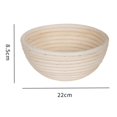 thumbnail image 1 of Panier Rond en Rotin en Forme de Banneton Brotform pour la Preuve de la Pâte à Pain avec Doublure Amovible A4, 1 of 6