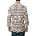thumbnail image 3 of Staple Mens The Exeter Women Button Up Shirt, Brown, Large, 3 of 3