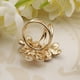 thumbnail image 5 of Mujeres 3 anillos bufandas de seda Clip esmalte flores cristal bufanda anillo suave hebilla Blanco jinwen Hebilla de bufanda de flores, 5 of 8