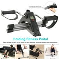 thumbnail image 4 of Mini Trainer Bikes TeqHome 5.16Lbs LCD Display Folding Fitness Pedal Stationary Exercise Bike for Gym Home Office Black, 4 of 10