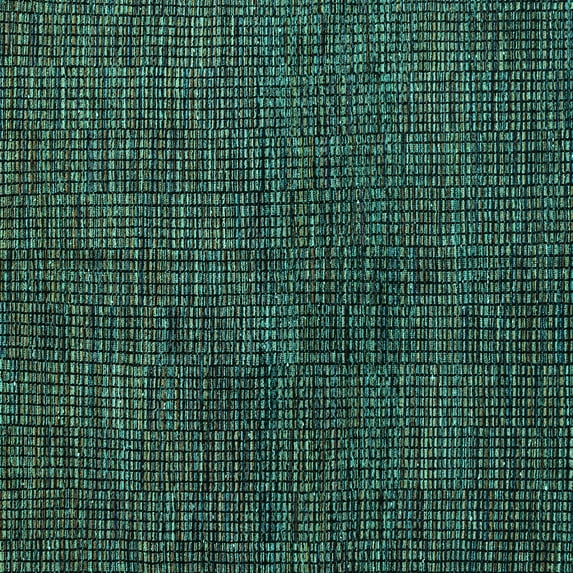 Ahgly Company Indoor Square Abstract Turquoise Blue Modern Area Rugs, 4' Square