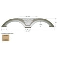 thumbnail image 2 of Icon 12860 Tandem Axle Fender Skirt FS2860 for Keystone - Champagne, 2 of 2