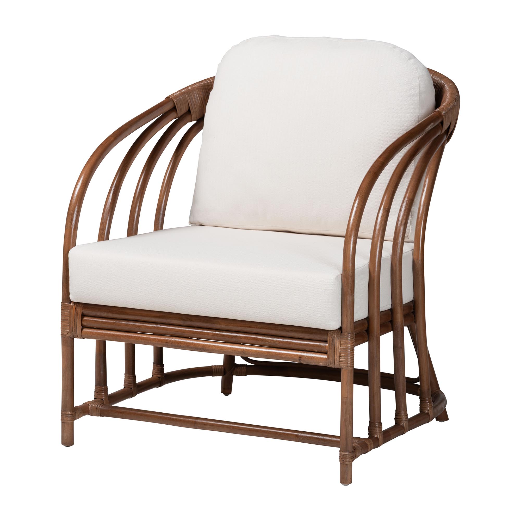 bali & pari Stan Boho Armchair, Light Brown