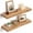 Natural, variant on Floating Shelves for Wall Decor, Rustic Solid Elm Wood Live Edge Floating Shelves Wall Mounted, Wall Shelves with Invisible Bracket for Living Room Bathroom Bedroom Kitchen, 24 Inch Set of 2, Natural