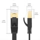 thumbnail image 3 of Cable Plano Cat7 Ethernet RJ45, Cable de Red LAN, Cable de Conexión de 10 Gbps y 600 MHz para Enrutador y Módem., 3 of 8
