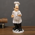 thumbnail image 1 of Estatuil decorativa de cocina , decoración para hogar, decoraciones de encimera de cocina, regalos coleccionables para inauguración de Tetera 12x12x32cm perfecl Figurilla del chef, 1 of 8