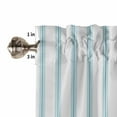 thumbnail image 5 of Blue Striped Kitchen Valances for Windows 54x18 Inch Kitchen Curtains Valances Rod Pocket Blue White Stripes Farmhouse Bathroom Window Valances for Window Treatment Decor, 5 of 6