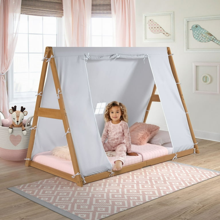 P'kolino Kids Tent Floor Bed - Twin Size, FSC Certified Wood