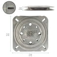 thumbnail image 5 of 6.69" Flat Swivel Plate Replacement Part - Restore Bar Furniture, Stools, and Backless Chairs - Heavy Duty - Easy Installation - 1 Unit, 5 of 5