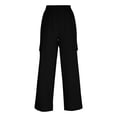 thumbnail image 3 of Pounoo Cargo Pants for Women High Waisted Multi Pocket Cropped Pants Lightweight Casual Trousers Daily Wear Gift, 3 of 7