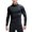 Black, variant on Men's Athletic Compression Shirt Tight Lightweight Soft Biking Running Shirts Sports Workout Gym Long Sleeve Muscle Fit Thermal Mock Turtle Neck Base Layer Top Burgundy Large