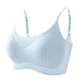 thumbnail image 2 of Fatuov Womens No Underwire Bra Push Up Comfortable Front Closure Bra for Casual Full Coverage Breathable Bra, All-Day Wear, Underwear 34A, 2 of 5