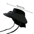 thumbnail image 3 of Solar Fan Hat Sun Visor Hat Detachable Solar Charging Fan Built-in Wide-brimmed Hat UPF 50+ Solar Fan For Summer Hat Mountaineering And Fishing Hat, 3 of 7