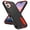 Black+Orange, variant on Case for iPhone 17,Shockproof Silicone + PC Case with Hidden Kickstand Cover for iPhone 17 ,Rose+Mint